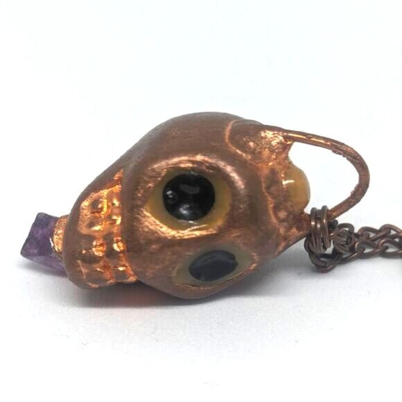 "Guardian" Opal & Octagonal Fluorite Necklace - Picture 1 of 9